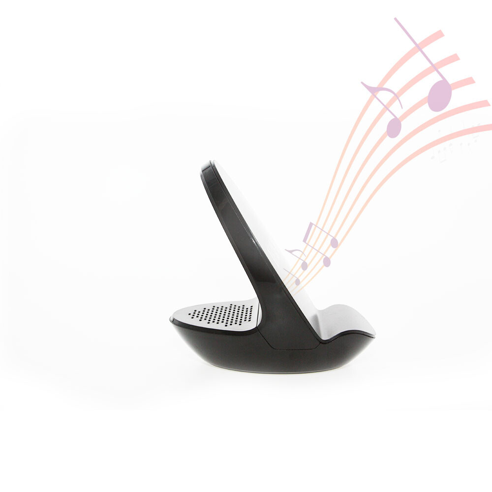 Wireless Qi Fast Charger with Bluetooth Speaker | iPhone Android Samsung 650mAh