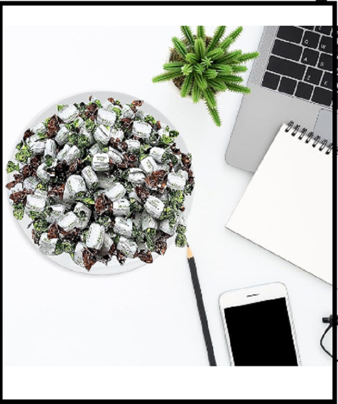 Arcor Chocolate Filled Mints Premium Hard Candy, 2 Pound Bag