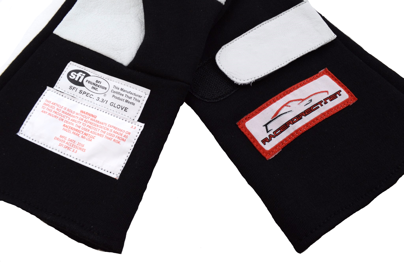 SFI 3.3/1 RACING GLOVES NOMEX SINGLE LAYER DRIVING GLOVES BLACK LARGE SCCA