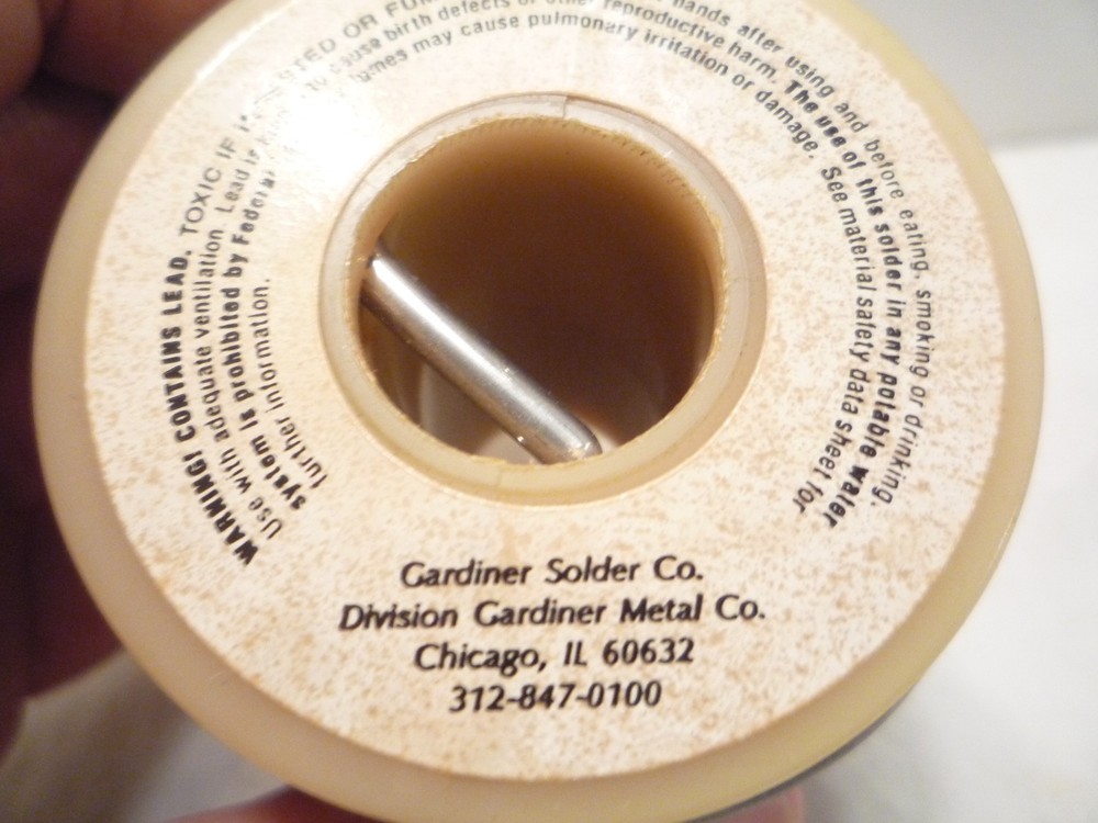 Gardiner 50% SN Solid Wire Solder 16 OZ, Solid 0.125