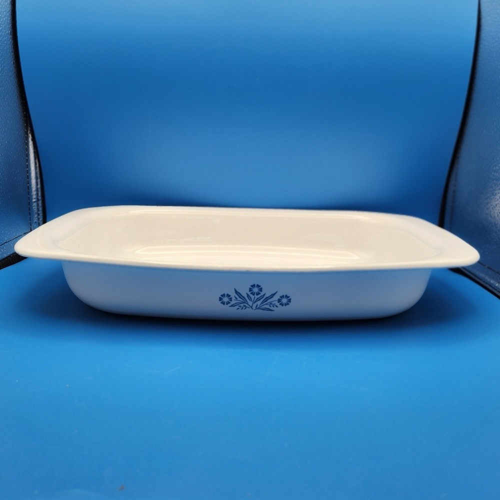 Vintage Corningware Cornflower Roasting Pan Dish Casserole