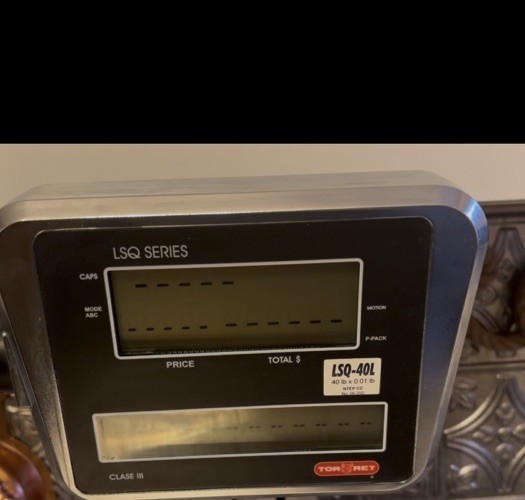 Tor-rey LSQ-40L 40 lb. Price Computing Scale Fold Down Display *AS IS UNTESTED