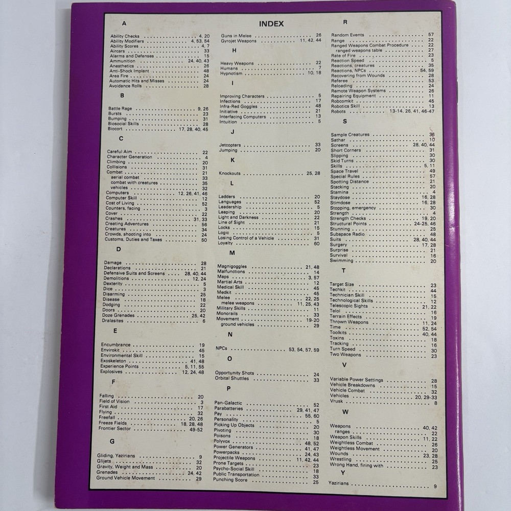 TSR Star Frontiers Alpha Dawn Basic Expanded Game Rules