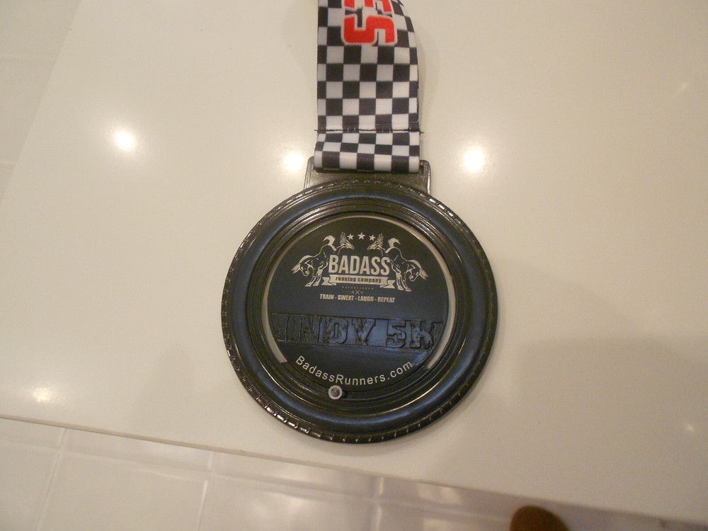 INDY 5K RUNNERS MEDALLION BY BADASS