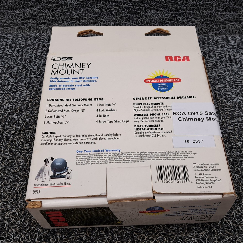 RCA D915 Satellite Chimney Mount
