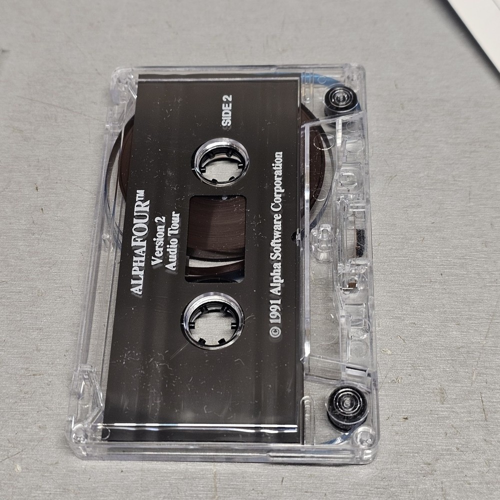 Alpha Four Version 2.1 Database Software Floppy Disk Manuals Tape Complete