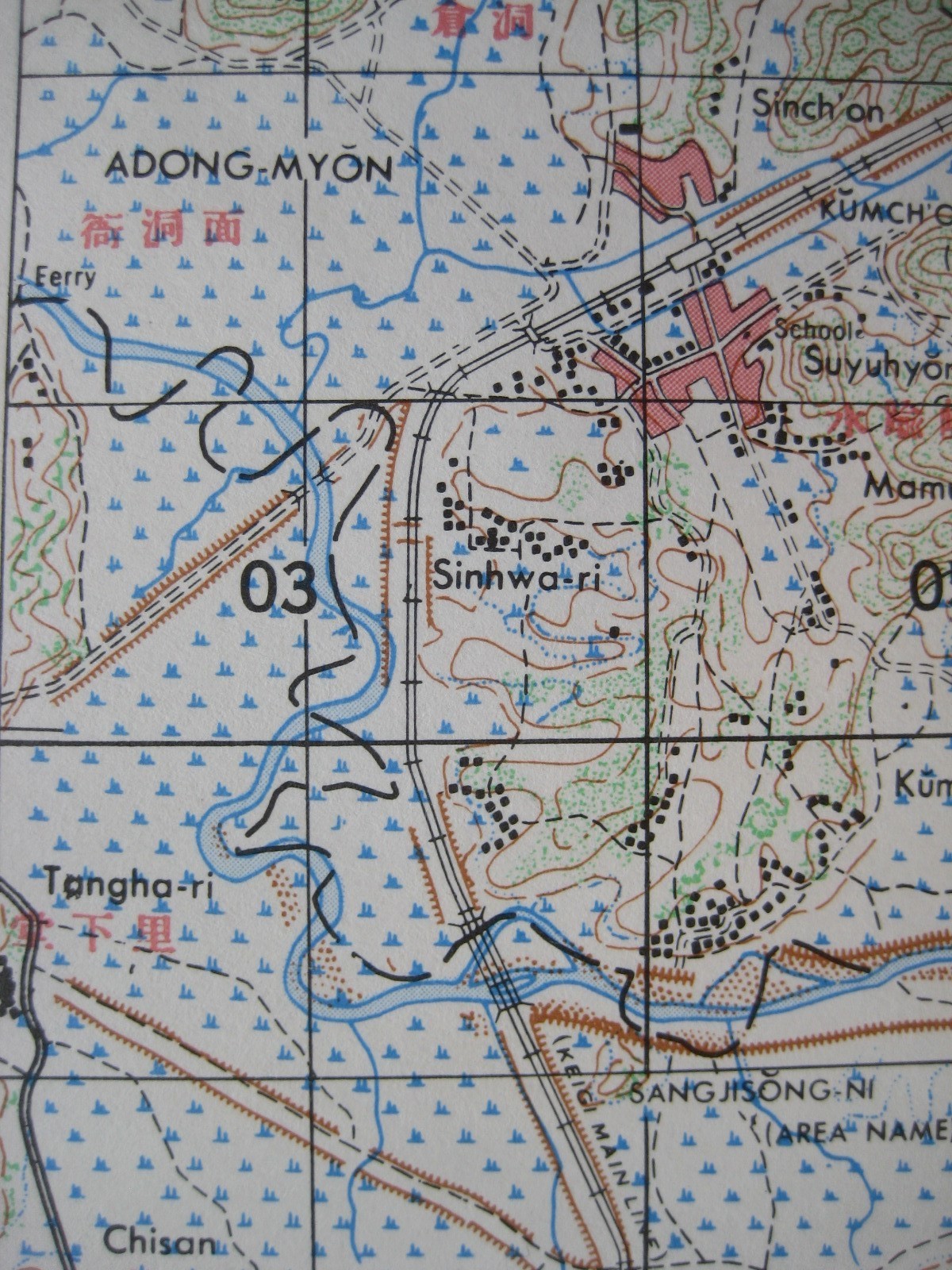 Original 1952 Korean War Topo GOYANG-SI Gyeonggi Province US Army Map Service