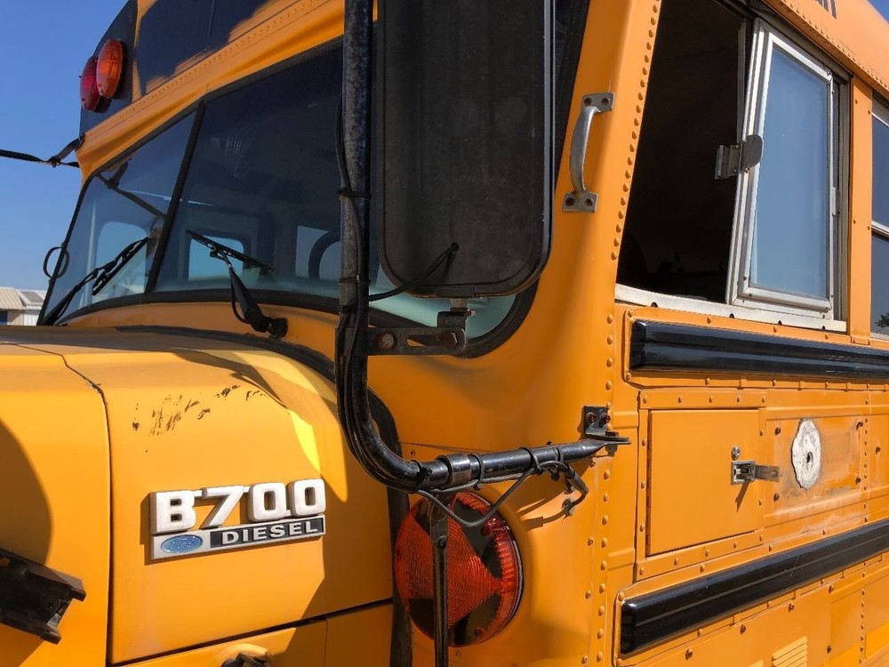 Ford B700 POLY/STAINLESS Left/Driver Door Mirror - Used