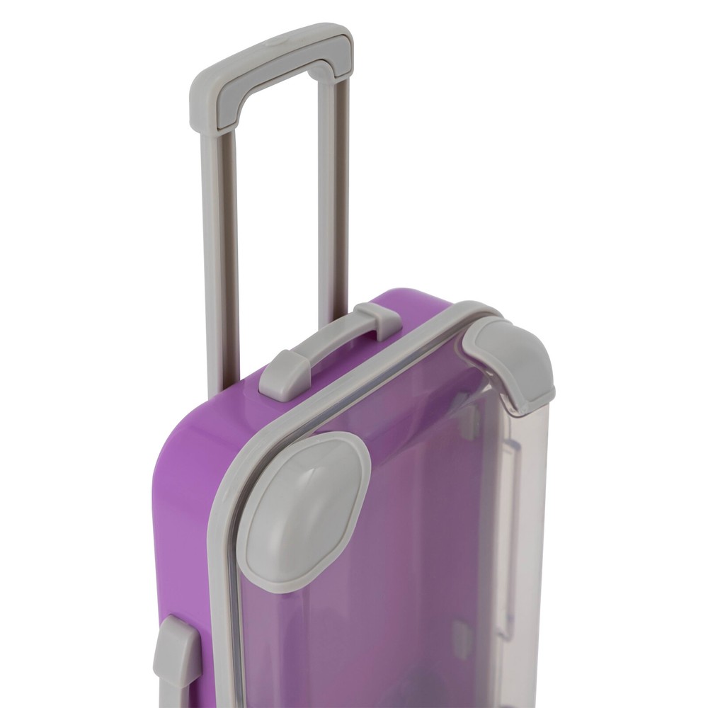 12 PCS Simulation Mini Trolley Cases Suitcase Set ABS Case Set W/4 Wheel
