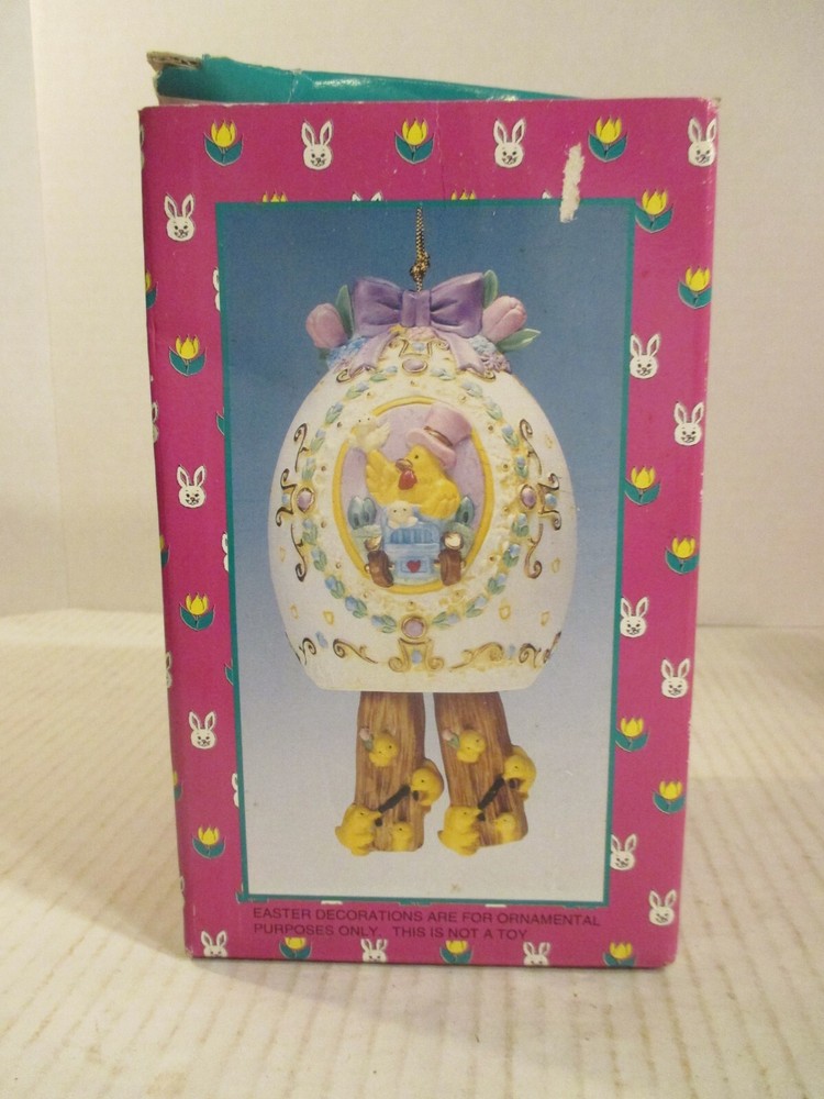 Easter Egg Happy Easter Wind Chime hand painted porcelin