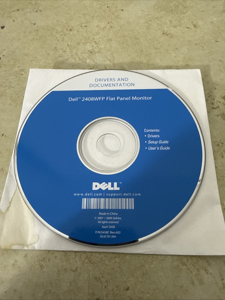 Dell 2408WFP Drivers And Documentation CD