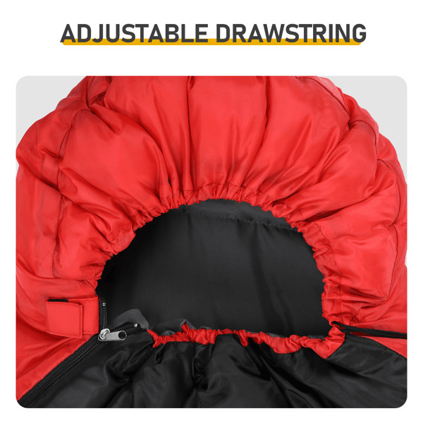 Heated Sleeping Bag Rectangular Lightweight USB Pads Waterproof Backpacking