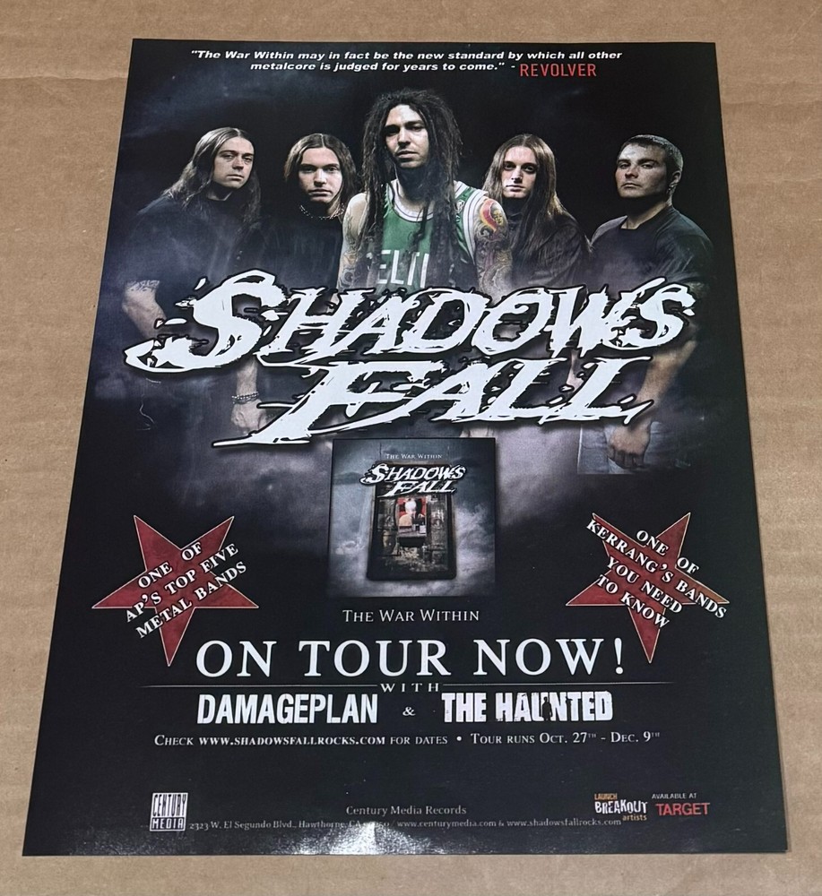 SHADOWS FALL - The War Within - 2004 Promo Print Ad