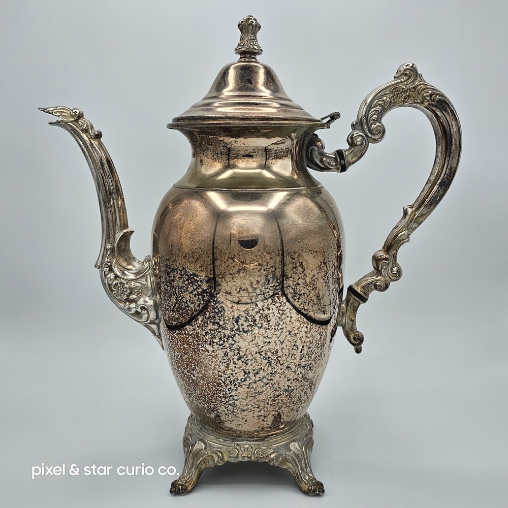 HOLD - IN RESTO - Oneida Silverplate Coffee Pot “Du Maurier” Pattern