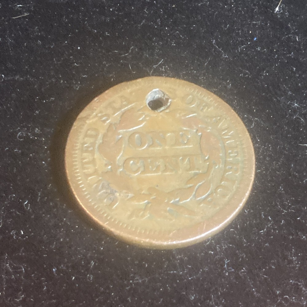 Braided Hair Large Cent Holed