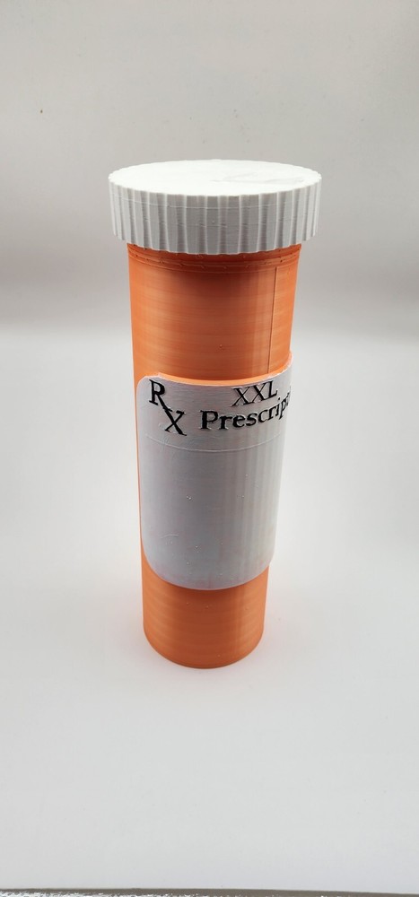 Wine Sized Prescription Bottle, Custom Made Includes Label