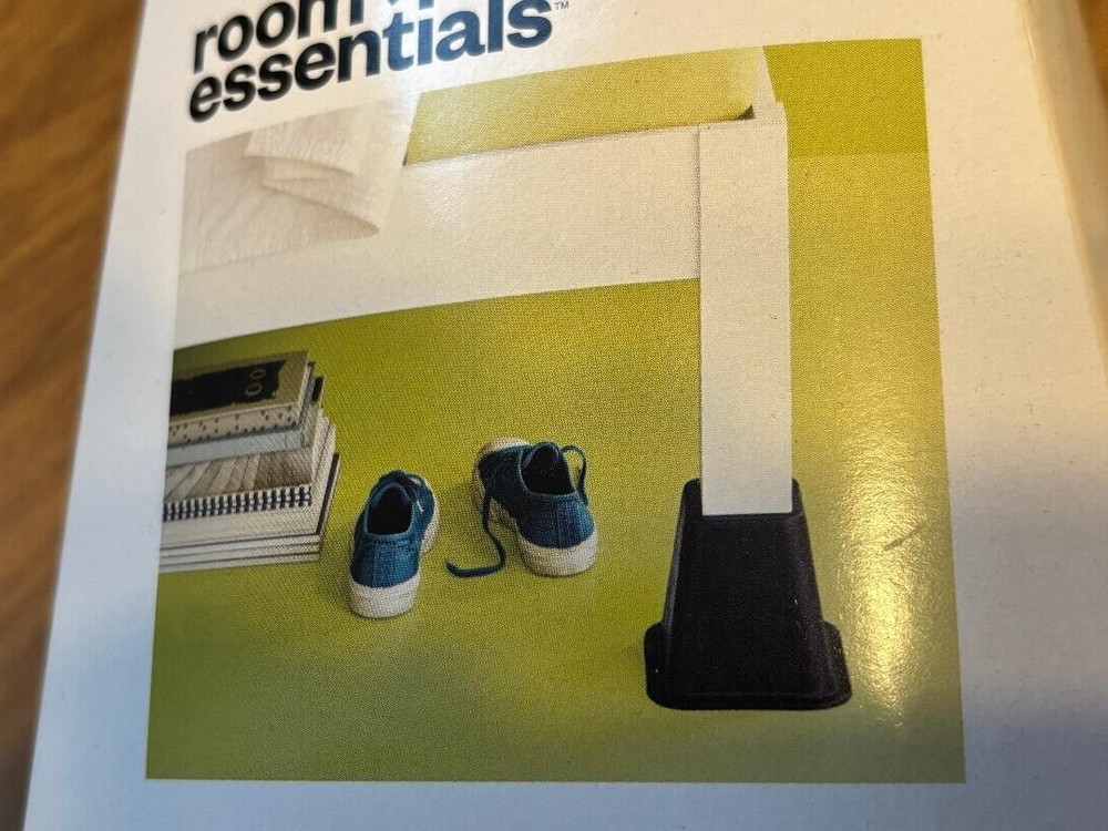 Room Essentials Bed Risers for College Dorm Rooms