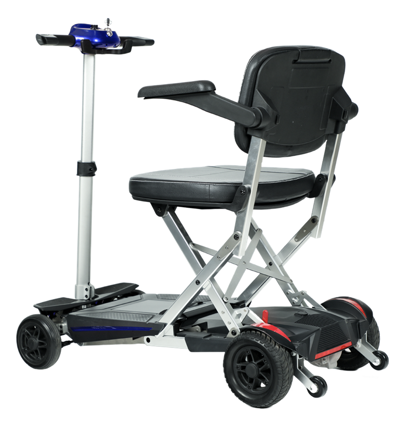 4 Wheels Foldable Travel Mobility Scooter 24V Battery Powered for Elderly