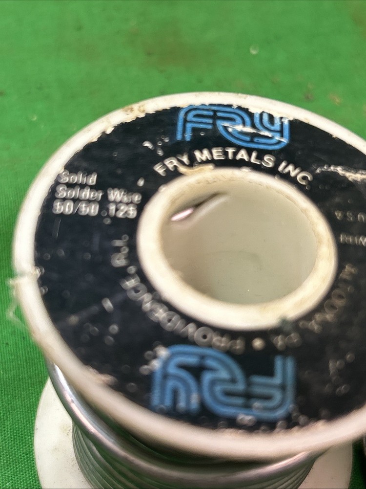 Three Partial Spools Solid Wire Silver Bearing Solder 1.9 Lbs