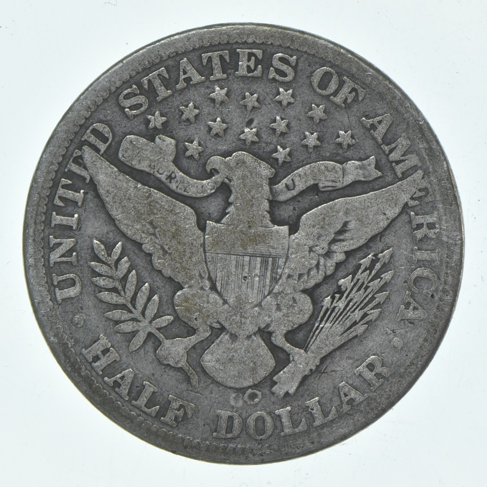 1895-O Barber Half Dollar Average Circ 90% Silver
