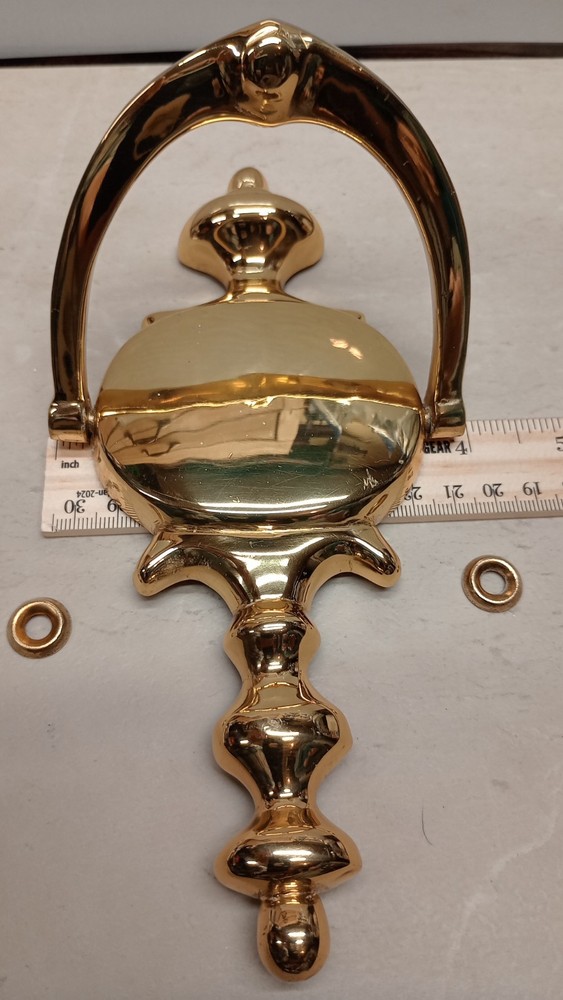 Solid Brass Colonial Style Door Knocker, N.O.S.