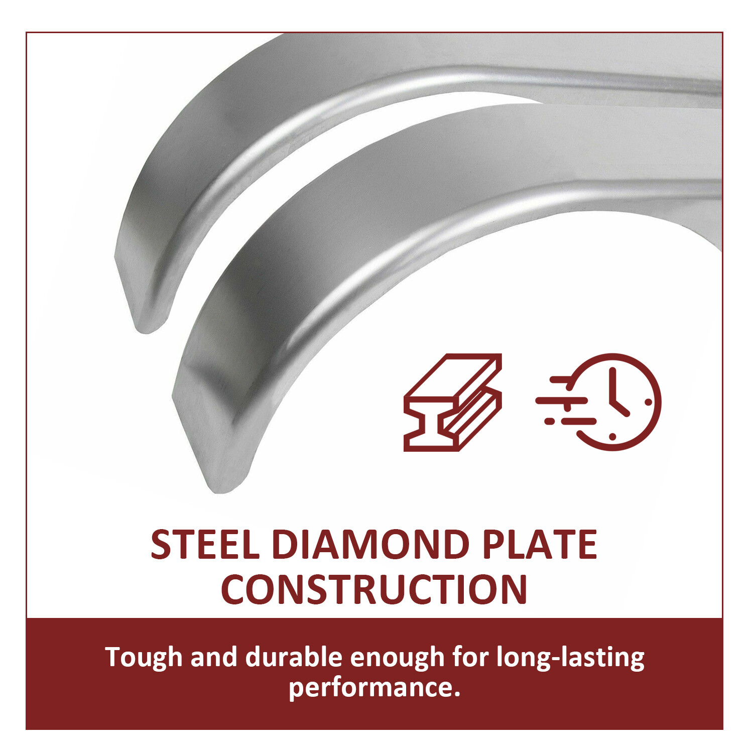 2PC Tandem Trailer Fender Double Axle For 13"-15" Teardrop Enclosed Trailers