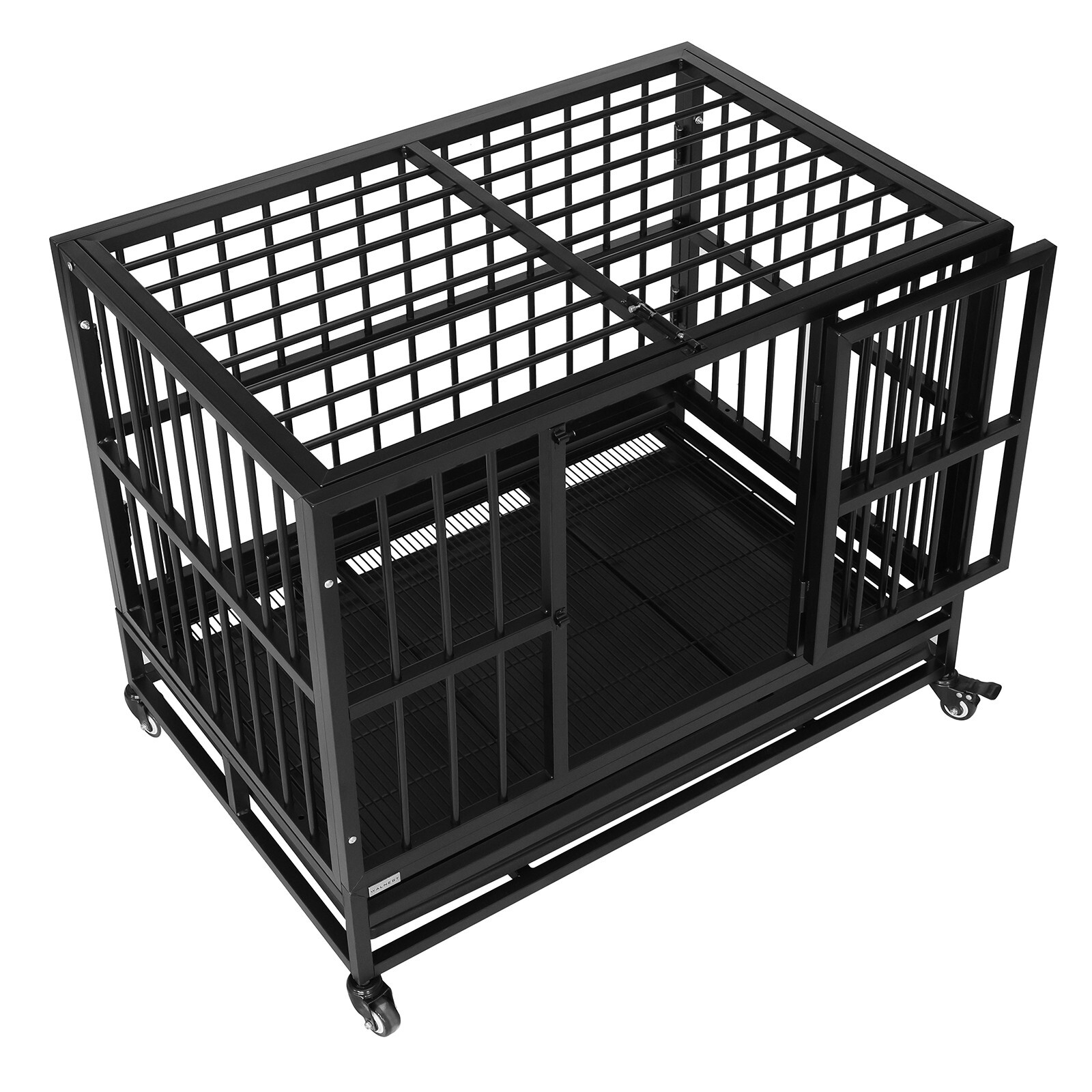 36"/43"/47" Heavy Duty Dog Cage Crate Metal Kennel Pet Playpen House w/ Tray