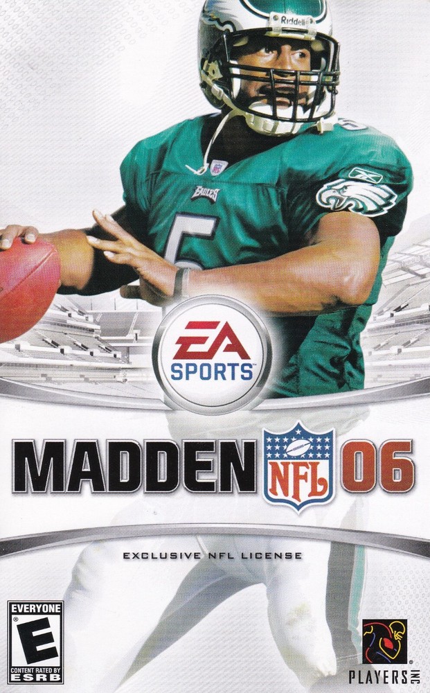 PS2 Replacement Instruction Manual ONLY for MADDEN NFL 06