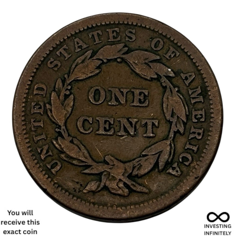 1840 Small Date Large Cent X-1705