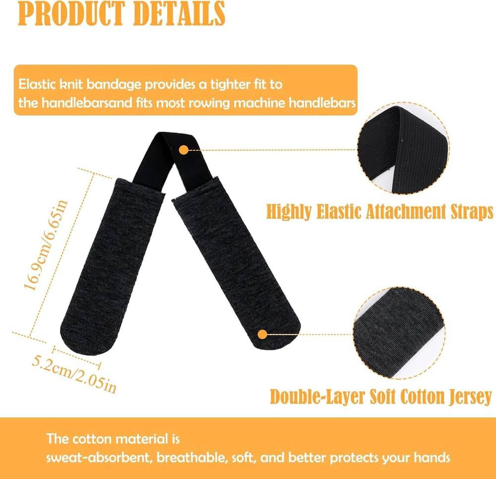 Universal Rower Handle Cover for Rowing Machines Compatible with Concept 2,...