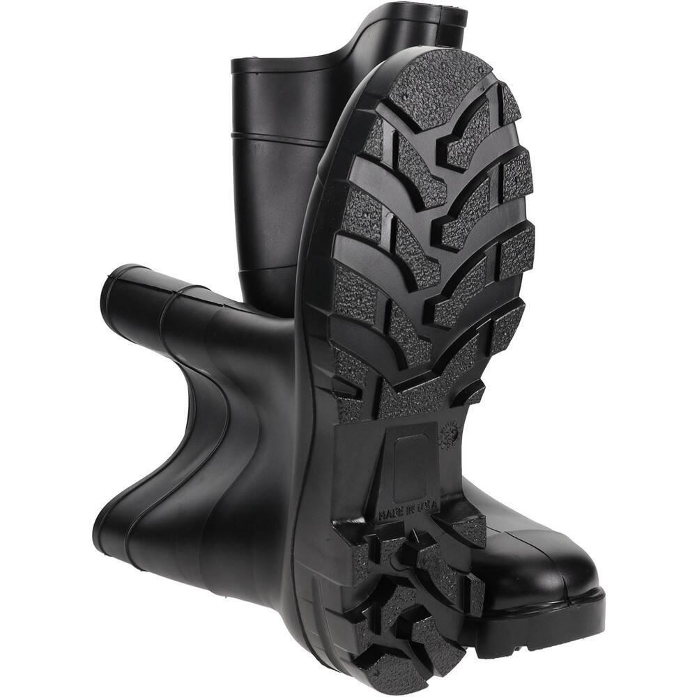 PRO-SAFE Unisex Size 11 Medium Width Plain Work Boot Black, PVC Upper, 13" Hi...