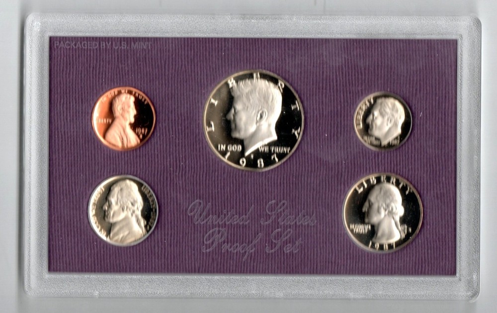 us coins auction 87 PROOF SET VERY NICE