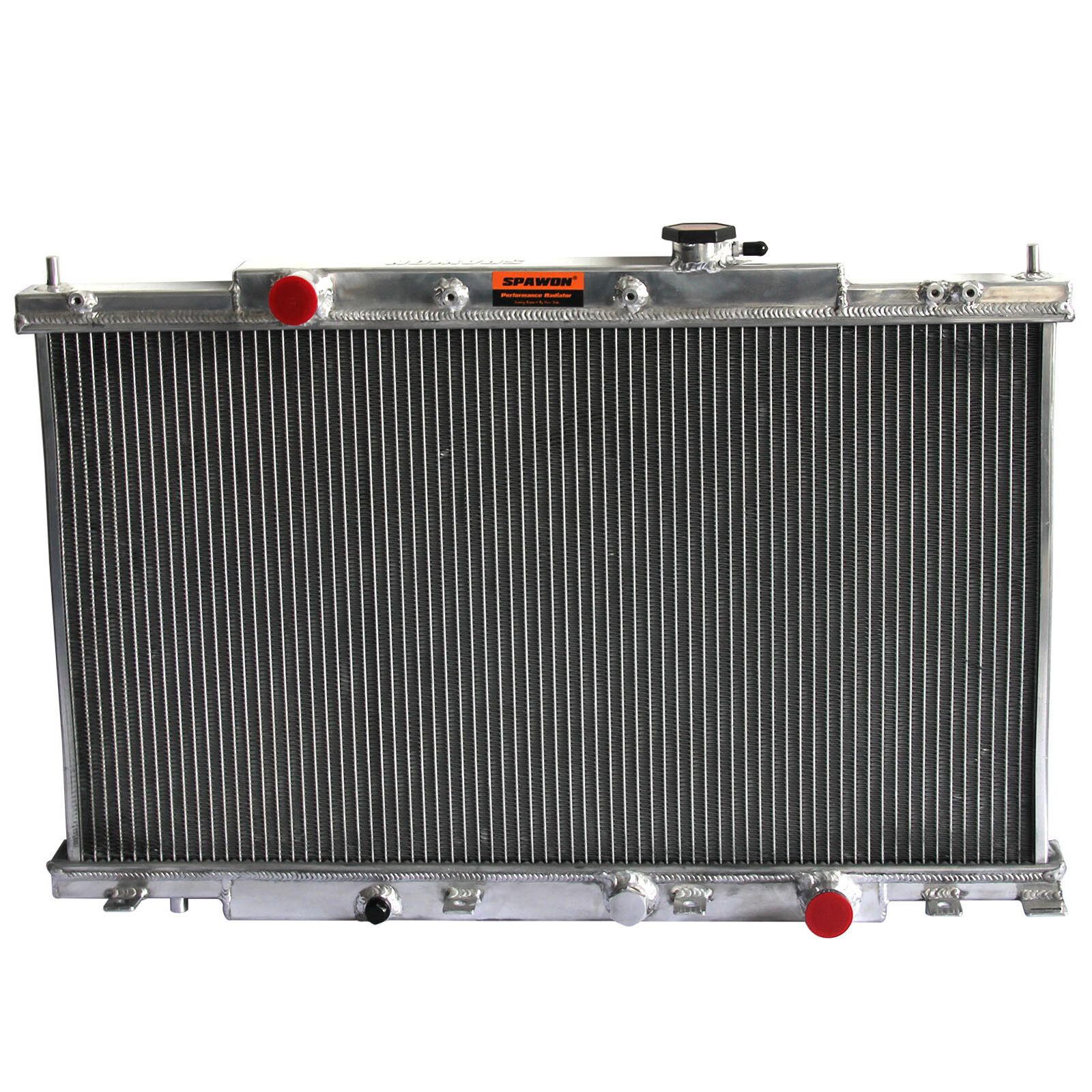 SPAWON Aluminum Radiator For Honda CRV Element 2.4L L4 2002-2006 2 Row MT 2443