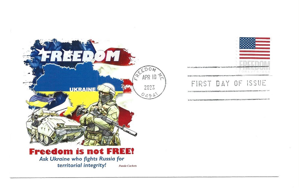 5788 2023 Flag APU  coil  Panda Cachets FDC