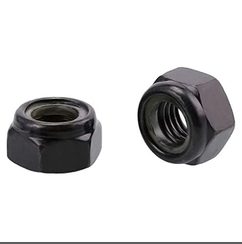 M5x0.8MM Black Nylon Lock Nuts 100 PCS Inserted Hex Self Clinching Lock