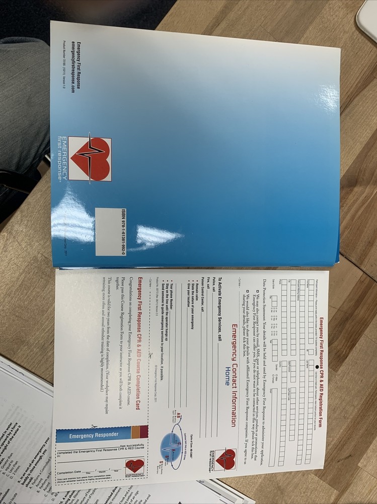 EFR CPR/AED Participant Manual Paperback