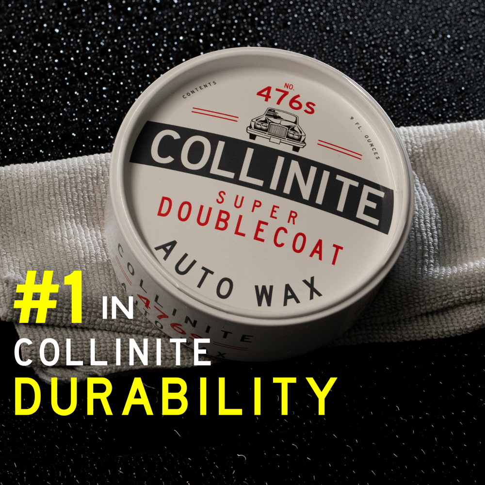 Collinite 476s Super Doublecoat Auto Paste Wax 9oz w/ 5" microfiber applicator