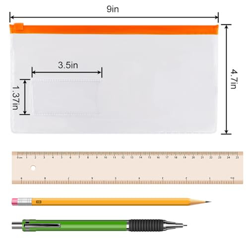 24pcs Poly Zip Envelope, Plastic Envelope, Reusable Envelopes, 9 x 4.7