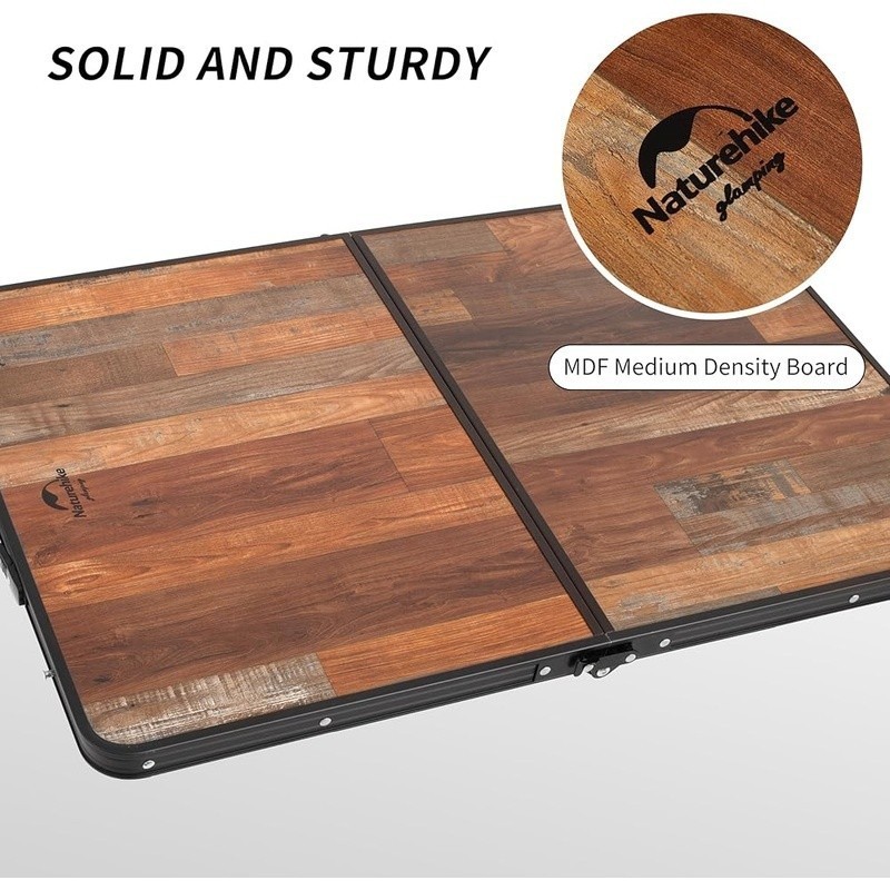 Portable Folding Camping Table Adjustable Legs Multi-Purpose Outdoor Easy Setup