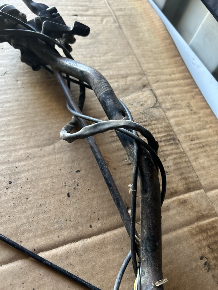 Suzuki Lt80 Handlebars And Switch Thumb Throttle Cable OEM Untested