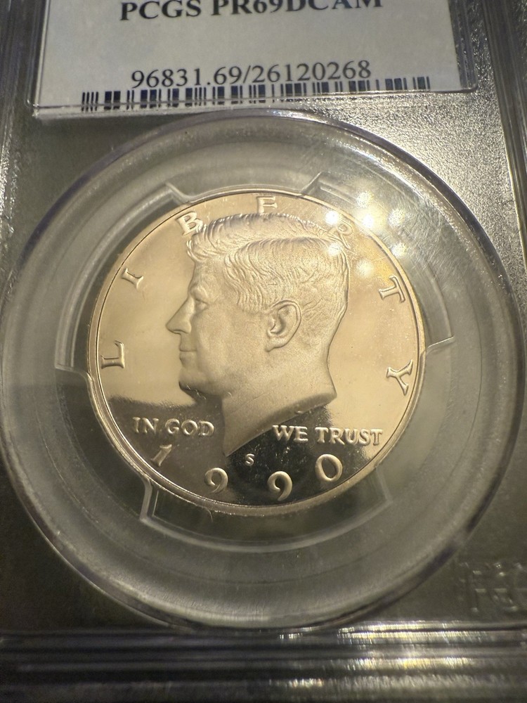 1990-S 50C Kennedy Half Dollar Proof PCGS PR69DCAM