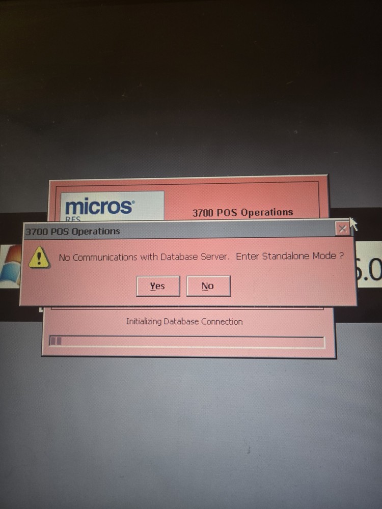 Micros WorkStation 5A System POS Touchscreen 400814-101 Powers ON