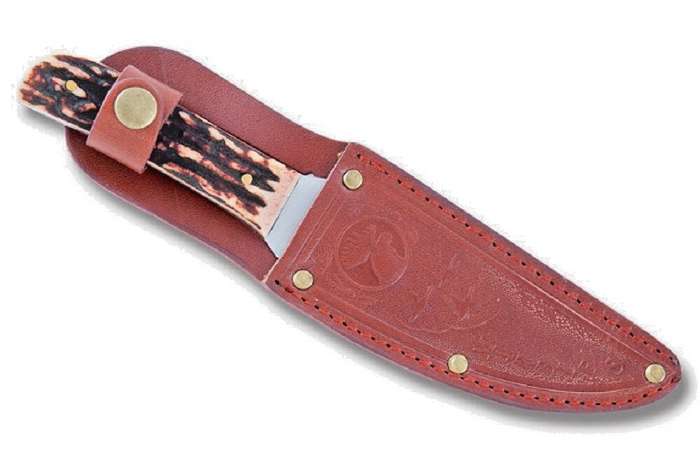 Marble's Outers Bone Handle Hunter - Fixed Blade Hunting Knife & Sheath