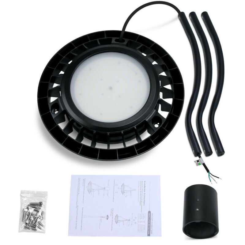 100W LED Post Top Lights 400W Equivalent Circular Area Pole Lights for Pathway