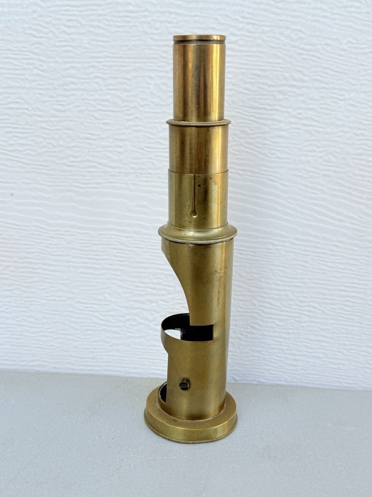 Antique Brass Field Microscope Portable small vintage