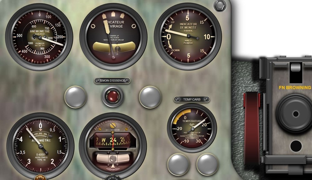 P36 HAWK 75 COCKPIT instrument panel CDkit