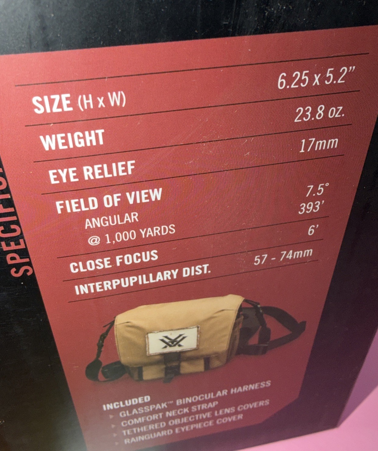 Vortex Crossfire HD 8x42 Binoculars Green - CF-4311