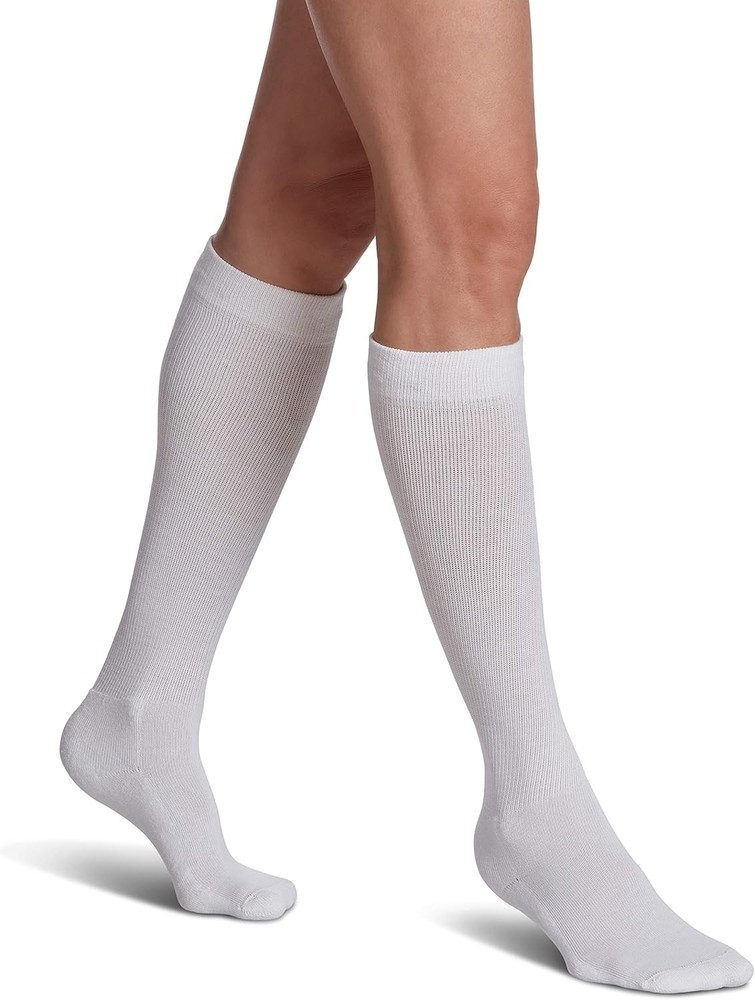SIGVARIS EVERSOFT Diabetic Socks 8-15 White Medium