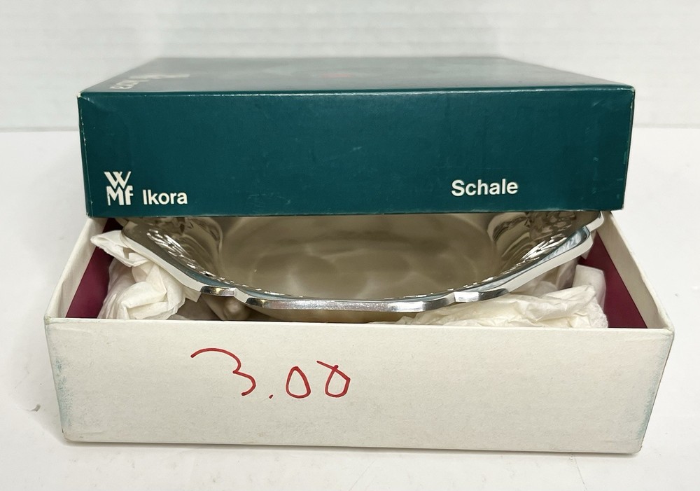 Vintage WMF IKORA 6” Silver Plated Candy Trinket Footed Plate Bowl Germany