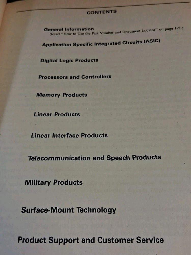 Texas Instruments Master Selection Guide 1986